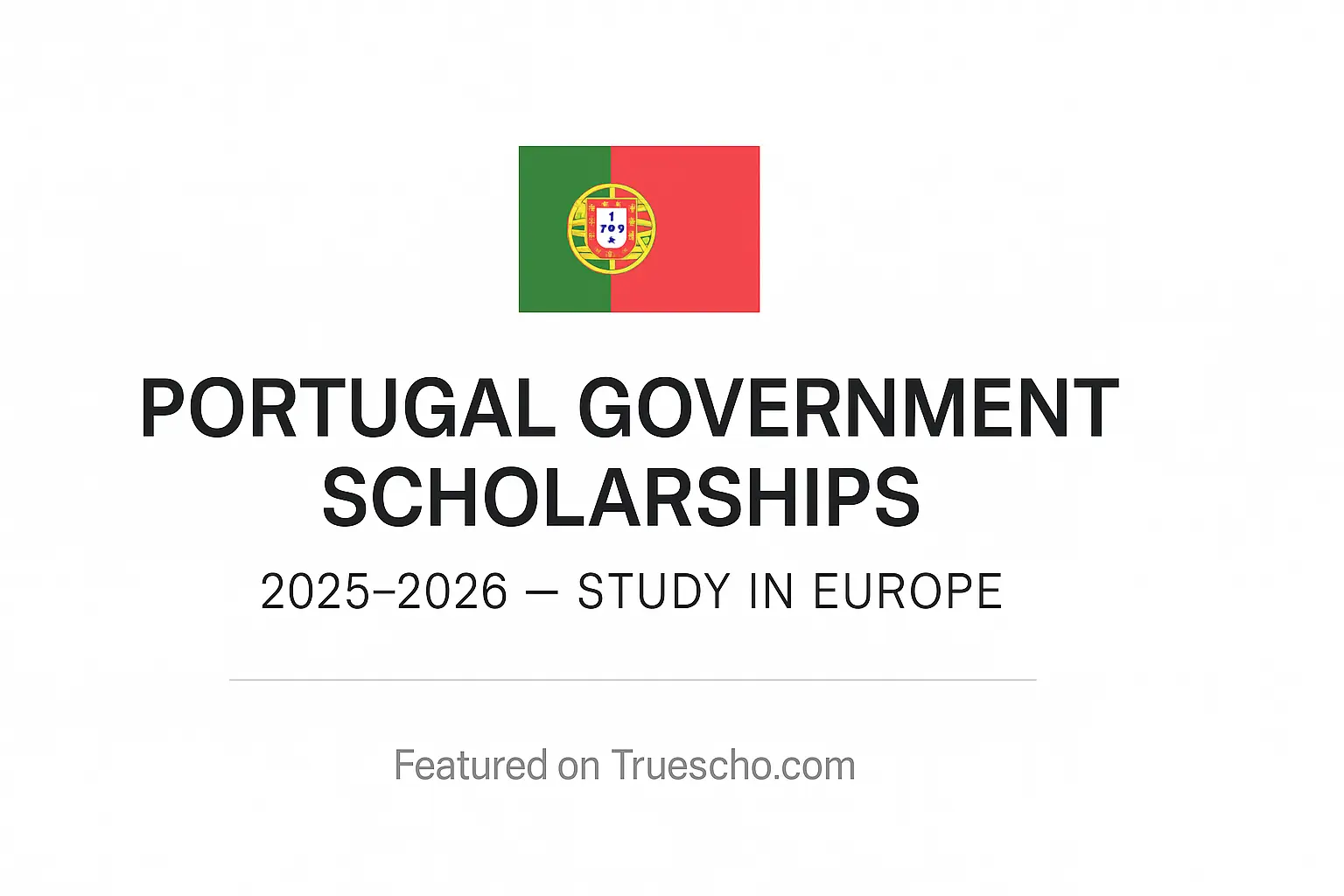 Portugal Government Scholarship