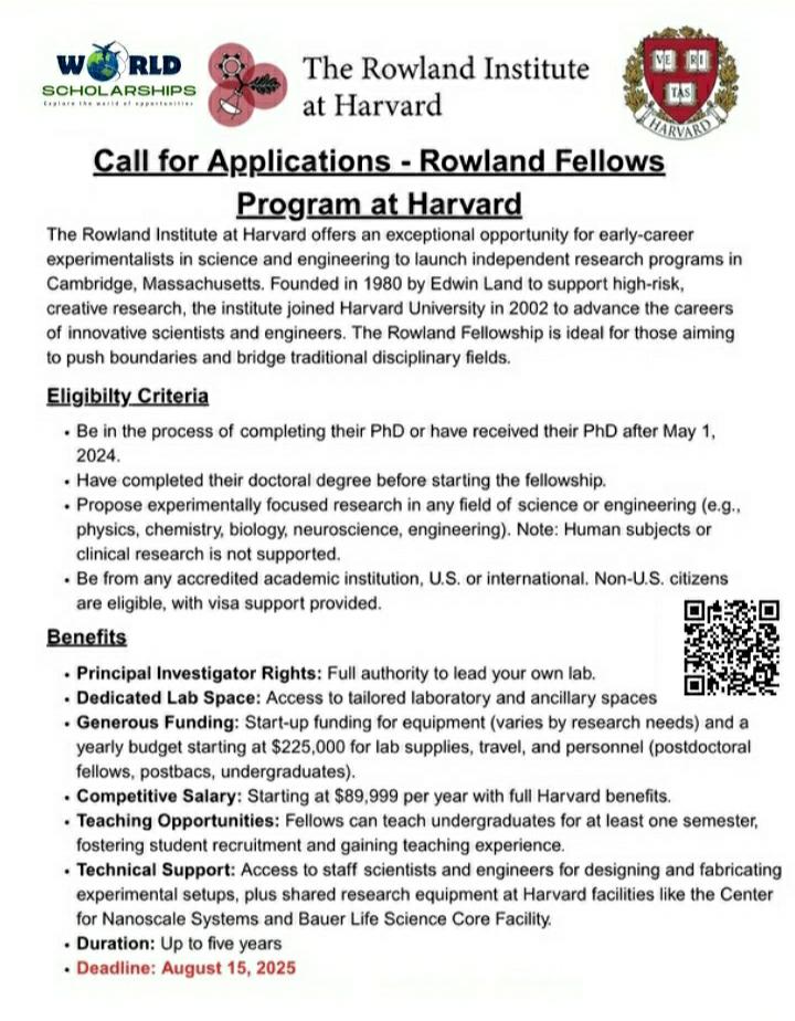Rowland Fellowship